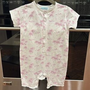 Feather Baby - Henley Romper - Vintage Hawaii - Pima Cotton - Size: 18-24M